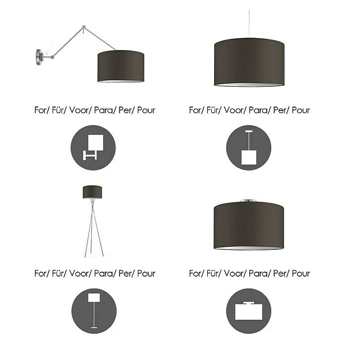 Home Sweet Home Lampenschirm Bling Ø X H: 40 X 22 Cm, Funghi, Baumwolle, Rund 7 Home Sweet Home Lampenschirm Bling Ø X H: 40 X 22 Cm, Funghi, Baumwolle, Rund – Bild 5