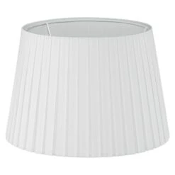 Eglo Lampenschirm 1+1 Vintage Ø X H: 24,5 X 17 Cm, Weiß, Textil