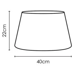 Home Sweet Home Lampenschirm Largo Ø X H: 40 X 22 Cm, Funghi, Stoff, Rund -Beleuchtung 12 721