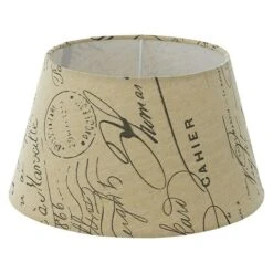 Eglo Lampenschirm 1+1 Vintage Ø X H: 25 X 14 Cm, Braun, Textil