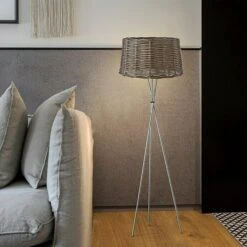 Home Sweet Home Lampenschirm Roseau 40 Cm, Dunkelbraun, Rattan, Rund -Beleuchtung 12 760