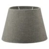 Home Sweet Home Lampenschirm Melrose Ø X H: 24 X 16 Cm, Hellgrau, Stoff, Oval