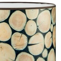 Home Sweet Home Lampenschirm Wood Ø X H: 40 X 22 Cm, Bunt, Stoff -Beleuchtung 12 773