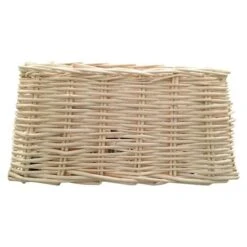 Home Sweet Home Lampenschirm Roseau L X B X H: 12,5 X 12,5 X 9 Cm, Weiß, Holz, Rechteckig -Beleuchtung 12 796