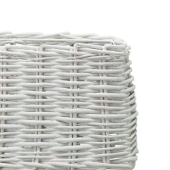 Home Sweet Home Lampenschirm Roseau L X B X H: 12,5 X 12,5 X 9 Cm, Weiß, Holz, Rechteckig -Beleuchtung 12 800