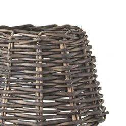 Home Sweet Home Lampenschirm Roseau 20 Cm, Dunkelbraun, Rattan, Oval -Beleuchtung 12 811