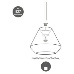 Home Sweet Home Lampenschirm Java L X B X H: 20 X 20 X 18 Cm, E27 -Beleuchtung 12 823