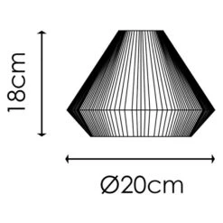 Home Sweet Home Lampenschirm Java L X B X H: 20 X 20 X 18 Cm, E27 -Beleuchtung 12 824