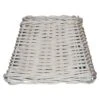 Home Sweet Home Lampenschirm Roseau L X B X H: 20 X 20 X 14 Cm, Weiß, Rattan, Eckig