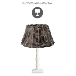 Home Sweet Home Lampenschirm Roseau L X B X H: 30 X 20 X 30 Cm, Braun, Holz, Rund -Beleuchtung 12 836