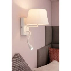 Home Sweet Home Lampenschirm Melrose Ø X H: 20 X 13 Cm, Warm White, Stoff, Rund -Beleuchtung 12 845