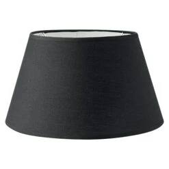 Home Sweet Home Lampenschirm Largo Ø X H: 30 X 17 Cm, Night Black, Stoff, Rund