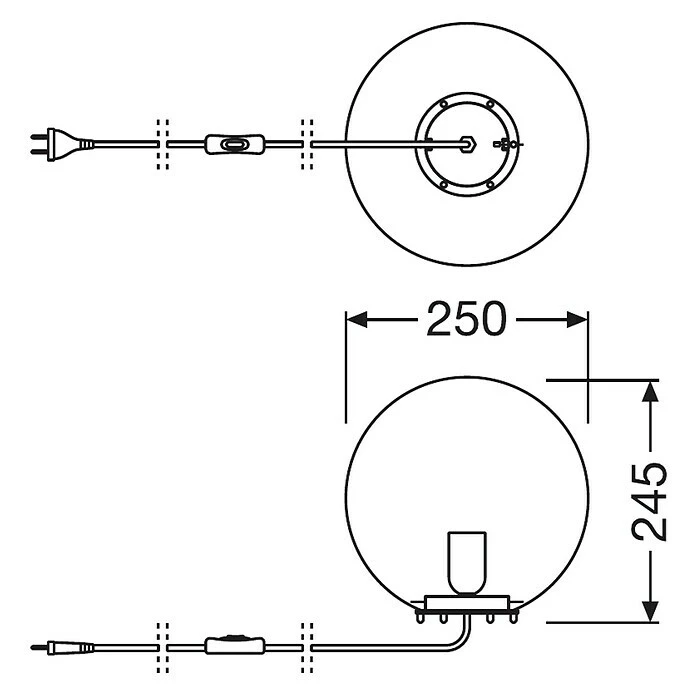 Ledvance Deko-Tischleuchte BUBBLE L X B X H: 25 X 25 X 245 Cm, Grau, E27 5 Ledvance Deko-Tischleuchte BUBBLE L X B X H: 25 X 25 X 245 Cm, Grau, E27 – Bild 3