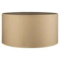 Home Sweet Home Lampenschirm Canvas 50 Cm, Haselnussbraun, Baumwolle, Rund