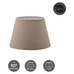 Home Sweet Home Lampenschirm Largo Ø X H: 24 X 16 Cm, Funghi, Stoff, Oval 10 Home Sweet Home Lampenschirm Largo Ø X H: 24 X 16 Cm, Funghi, Stoff, Oval -Beleuchtung 12 869