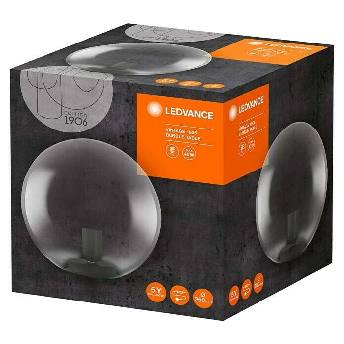 Ledvance Deko-Tischleuchte BUBBLE L X B X H: 25 X 25 X 245 Cm, Grau, E27 7 Ledvance Deko-Tischleuchte BUBBLE L X B X H: 25 X 25 X 245 Cm, Grau, E27 – Bild 5