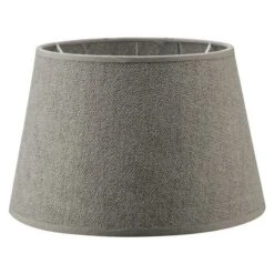 Home Sweet Home Lampenschirm Melrose Ø X H: 20 X 13 Cm, Hellgrau, Stoff, Rund