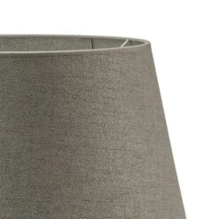 Home Sweet Home Lampenschirm Melrose Ø X H: 20 X 13 Cm, Hellgrau, Stoff, Rund -Beleuchtung 12 878