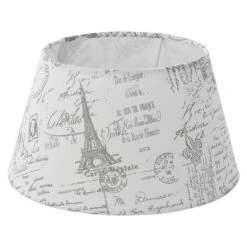 Eglo Lampenschirm 1+1 Vintage Ø X H: 25 X 14 Cm, Grau, Textil