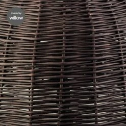 Home Sweet Home Lampenschirm Roseau Ø X H: 50 X 25 Cm, Braun, Holz, Rund -Beleuchtung 12 890