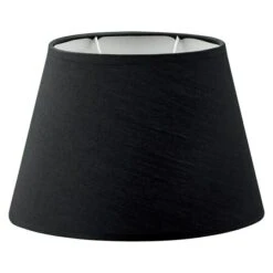 Home Sweet Home Lampenschirm Largo Ø X H: 24 X 16 Cm, Night Black, Stoff, Oval -Beleuchtung 12 906