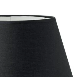 Home Sweet Home Lampenschirm Largo Ø X H: 24 X 16 Cm, Night Black, Stoff, Oval -Beleuchtung 12 908