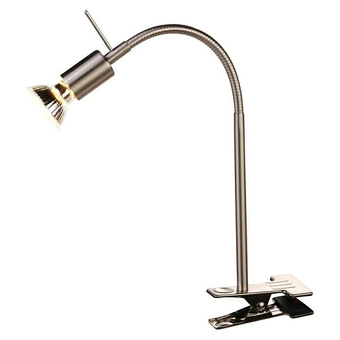 Globo LED-Klemmleuchte 1-flammig, 3 W, Nickel Matt 3 Globo LED-Klemmleuchte 1-flammig, 3 W, Nickel Matt