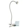 Globo Serpent LED-Klemmleuchte 1-flammig, 3 W, Chrom/Nickel Matt -Beleuchtung 12 954