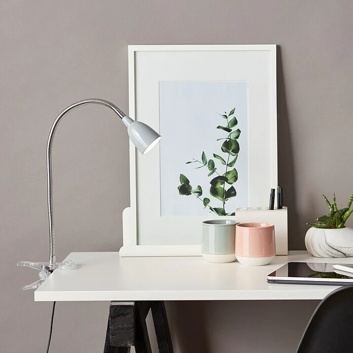 Brilliant LED-Klemmleuchte Anthony Silber 4 Brilliant LED-Klemmleuchte Anthony Silber – Bild 2