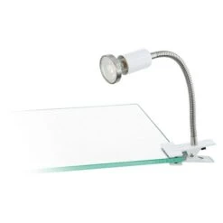 Eglo LED-Klemmleuchte Litos 3,3 W, Chrom, L X B X H: 10 Cm X 10 Cm X 30 Mm